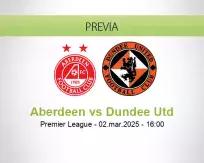 Pronóstico Aberdeen Dundee Utd (02 marzo 2025)