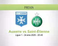 Pronóstico Auxerre Saint-Étienne (24 enero 2025)