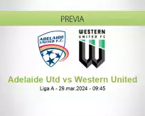 Pronóstico Adelaide Utd Western United (29 marzo 2024)