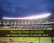 Pronóstico Racing Club Unión (31 agosto 2025)