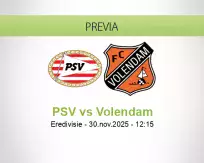 PSV vs Volendam