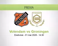 Pronóstico Volendam Groningen (01 marzo 2026)