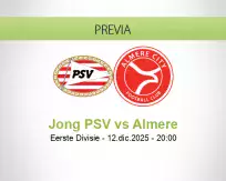 Pronóstico Jong PSV Almere (12 diciembre 2025)