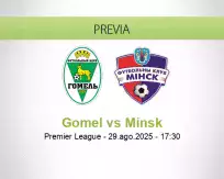 Pronóstico Gomel Minsk (29 agosto 2025)