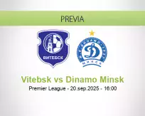 Pronóstico Vitebsk Dinamo Minsk (20 septiembre 2025)