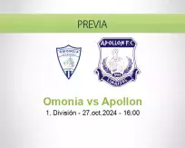 Pronóstico Omonia Apollon (27 octubre 2024)