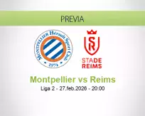Pronóstico Montpellier Reims (27 febrero 2026)
