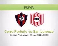 Cerro Porteño vs San Lorenzo