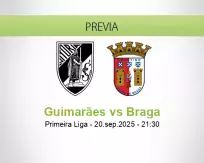Pronóstico Guimarães Braga (20 septiembre 2025)
