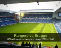 Pronóstico Rangers Brugge (19 agosto 2025)