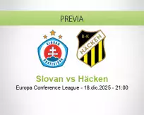 Pronóstico Slovan Häcken (18 diciembre 2025)