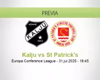 Pronóstico Kalju St Patrick's (31 julio 2025)