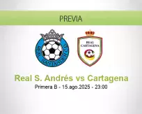 Pronóstico Real S. Andrés Cartagena (15 agosto 2025)