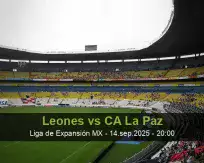 Pronóstico Leones CA La Paz (14 septiembre 2025)