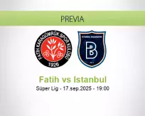 Pronóstico Fatih Istanbul (17 septiembre 2025)