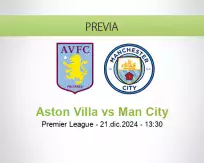 Pronóstico Aston Villa Man City (21 diciembre 2024)