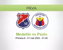 Medellín vs Pasto