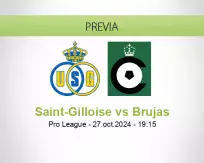 Pronóstico Saint-Gilloise Brujas (27 octubre 2024)