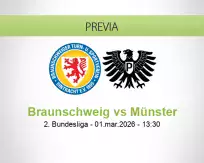 Pronóstico Braunschweig Münster (01 marzo 2026)