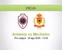Pronóstico Antwerp Mechelen (24 agosto 2025)