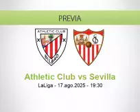 Pronóstico Athletic Club Sevilla (17 agosto 2025)