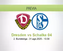 Pronóstico Dresden Schalke 04 (31 agosto 2025)