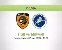 Pronóstico Hull Millwall (07 marzo 2026)