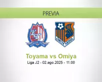 Pronóstico Toyama Omiya (02 agosto 2025)