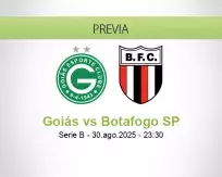Pronóstico Goiás Botafogo SP (30 agosto 2025)