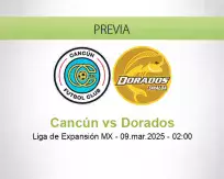 Pronóstico Cancún Dorados (08 marzo 2025)