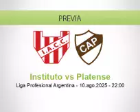 Pronóstico Instituto Platense (10 agosto 2025)