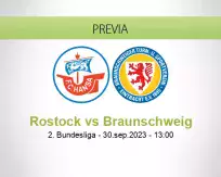 Pronóstico Rostock Braunschweig (30 setiembre 2023)