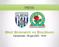 Pronóstico West Bromwich Blackburn (09 agosto 2025)