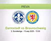 Pronóstico Darmstadt Braunschweig (13 septiembre 2025)