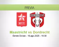 Pronóstico Maastricht Dordrecht (16 agosto 2025)