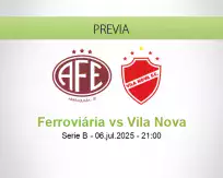 Pronóstico Ferroviária Vila Nova (06 julio 2025)
