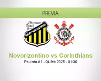 Pronóstico Novorizontino Corinthians (03 febrero 2025)