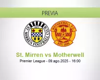 Pronóstico St. Mirren Motherwell (09 agosto 2025)
