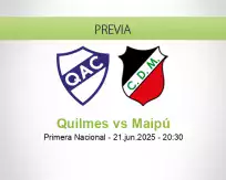 Pronóstico Quilmes Maipú (21 junio 2025)