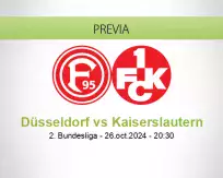 Pronóstico Düsseldorf Kaiserslautern (26 octubre 2024)