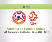 Pronóstico Armenia Polonia Sub21 (09 septiembre 2025)
