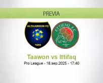 Pronóstico Taawon Ittifaq (18 septiembre 2025)