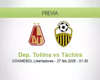 Dep. Tolima vs Táchira