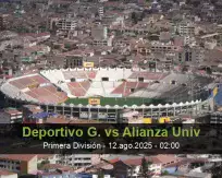 Pronóstico Deportivo G. Alianza Univ (12 agosto 2025)