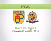 Pronóstico Boca Tigres (22 septiembre 2025)