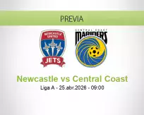 Pronóstico Newcastle Central Coast (25 abril 2026)