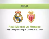 Real Madrid vs Monaco