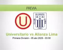 Universitario vs Alianza Lima