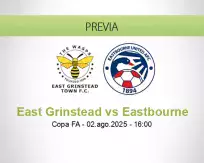 Pronóstico East Grinstead Eastbourne (02 agosto 2025)