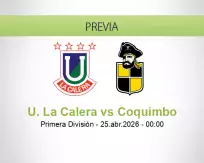 Pronóstico U. La Calera Coquimbo (24 abril 2026)